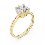Gold Ring DDLR-924, Yellow Gold, view 2