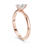 Gold Jewelry L36-6, Pear center stone, Rose Gold, view 1