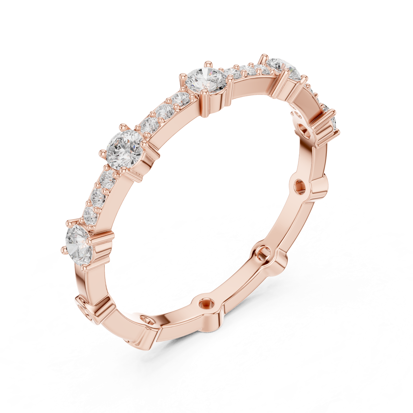 Gold Ring SBWR(69), Rose Gold, view 2