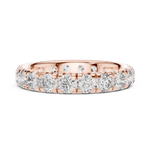 Gold Ring DDLR-205, Rose Gold, view 3