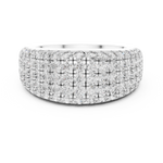 Gold Ring L03-02, White Gold, view 4