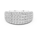 Gold Ring L03-02, White Gold, view 4