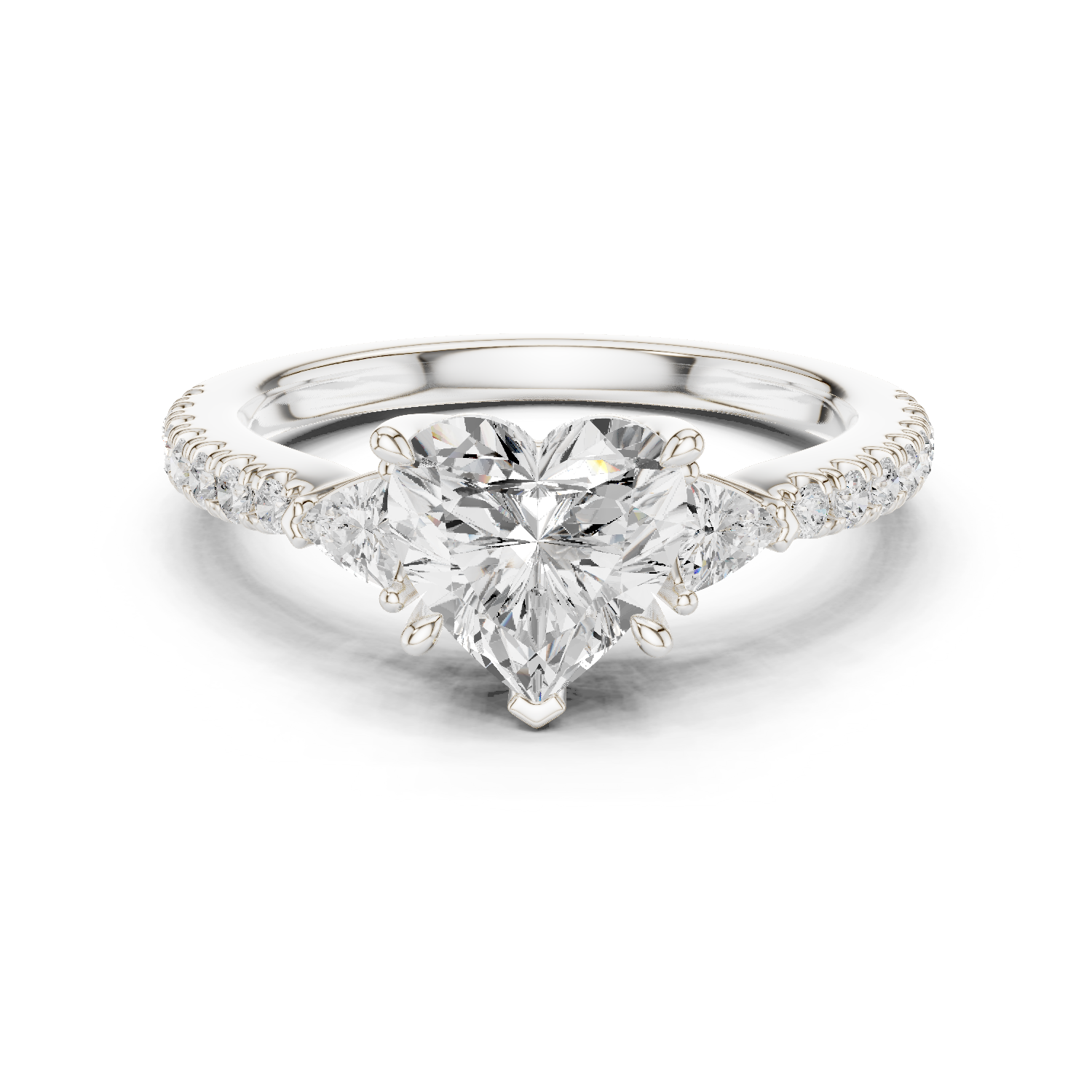 Gold Ring DDLR-858, White Gold