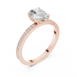 Gold Ring DDLR-1061, Rose Gold, view 2