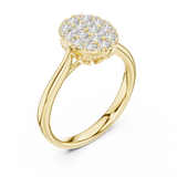 Gold Ring DDLR-782, Yellow Gold, view 2