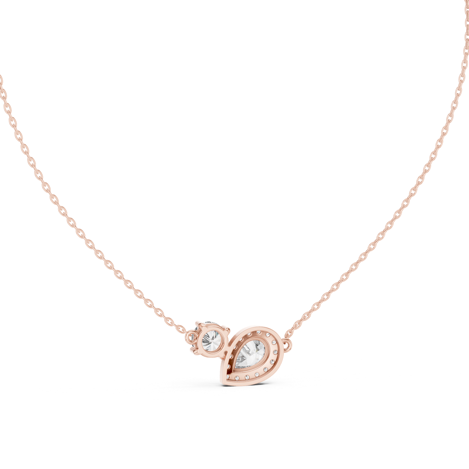 Gold Pendant GPD-0019, Rose Gold, view 4