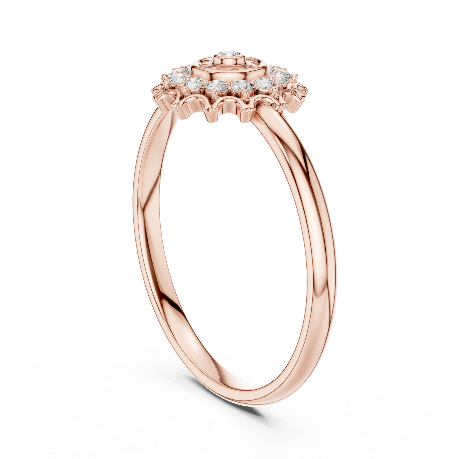 Gold Ring 1 (274), Rose Gold, view 1