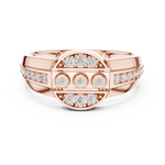 Gold Ring LR-01 (45), Rose Gold, view 4