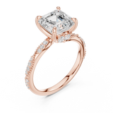 Gold Ring DDLR-961, Rose Gold, view 2