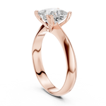 Gold Jewelry L36-8, Princess center stone, Rose Gold, view 1