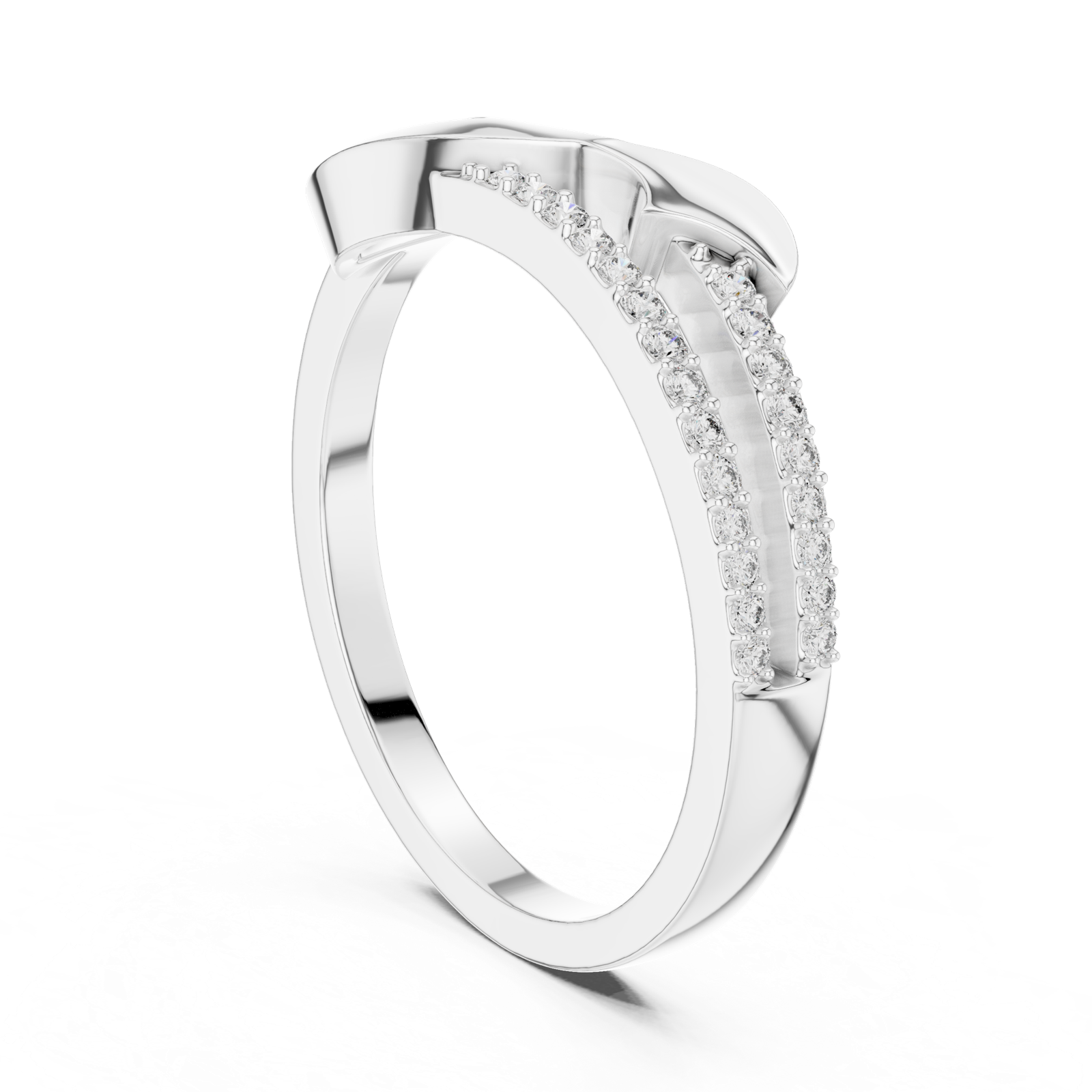 Gold Ring LR-01 (66), White Gold