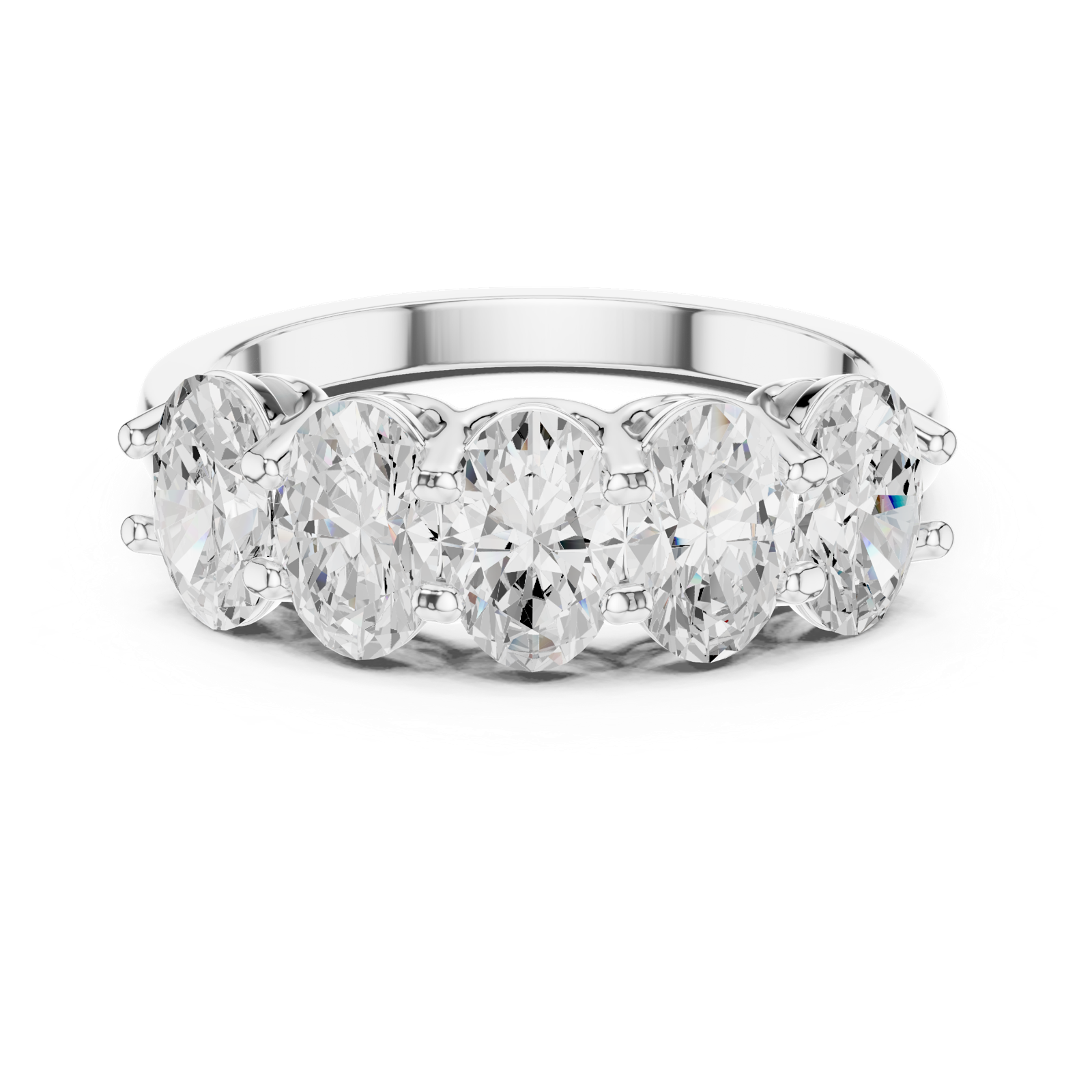 Gold Ring DDLR-1122, White Gold, view 4