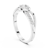 Gold Ring DDLR-836, White Gold, view 1