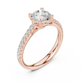 Gold Ring DDLR-631, Rose Gold, view 2