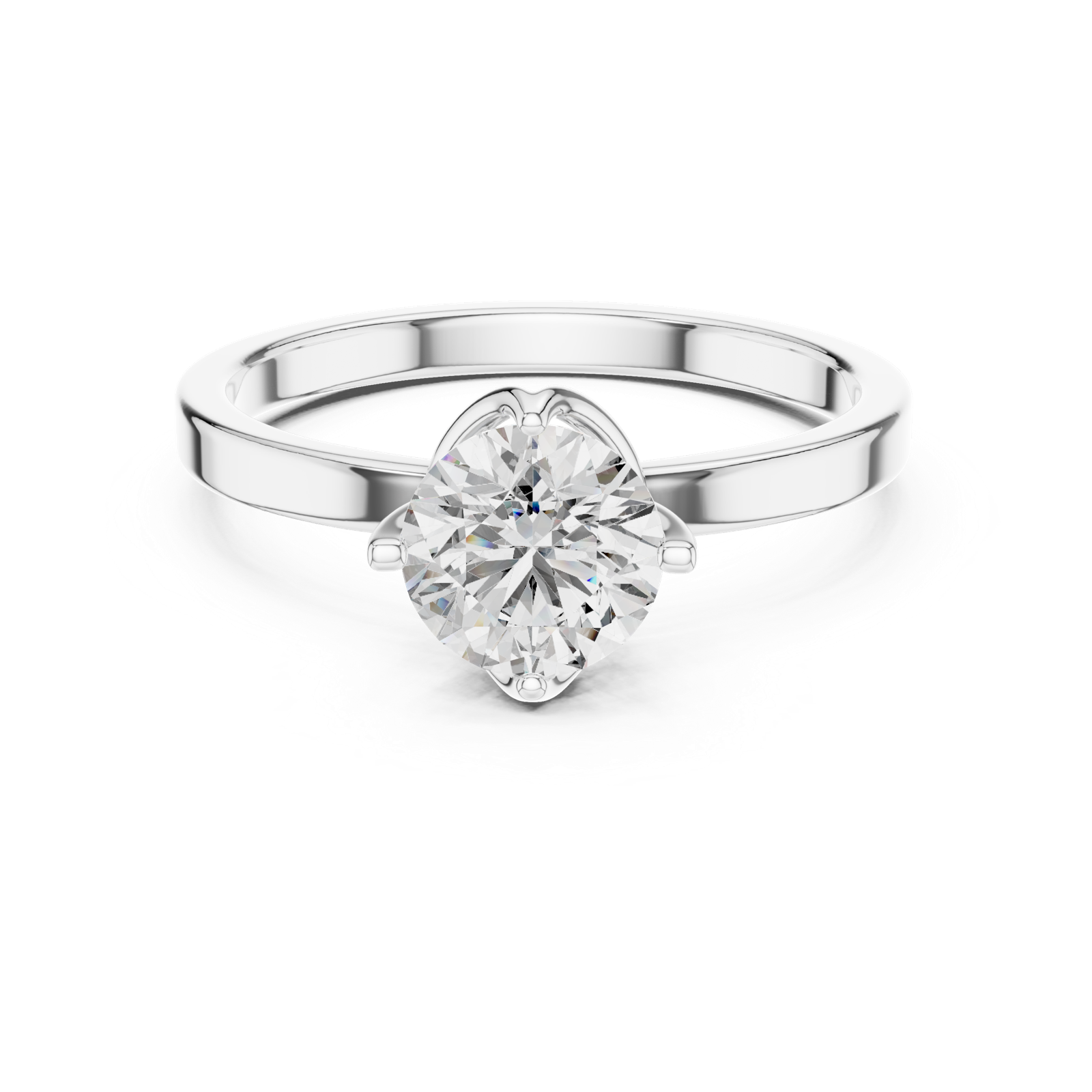 Gold Ring LR-0018, White Gold