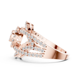 Gold Ring DDLR-458, Rose Gold, view 3