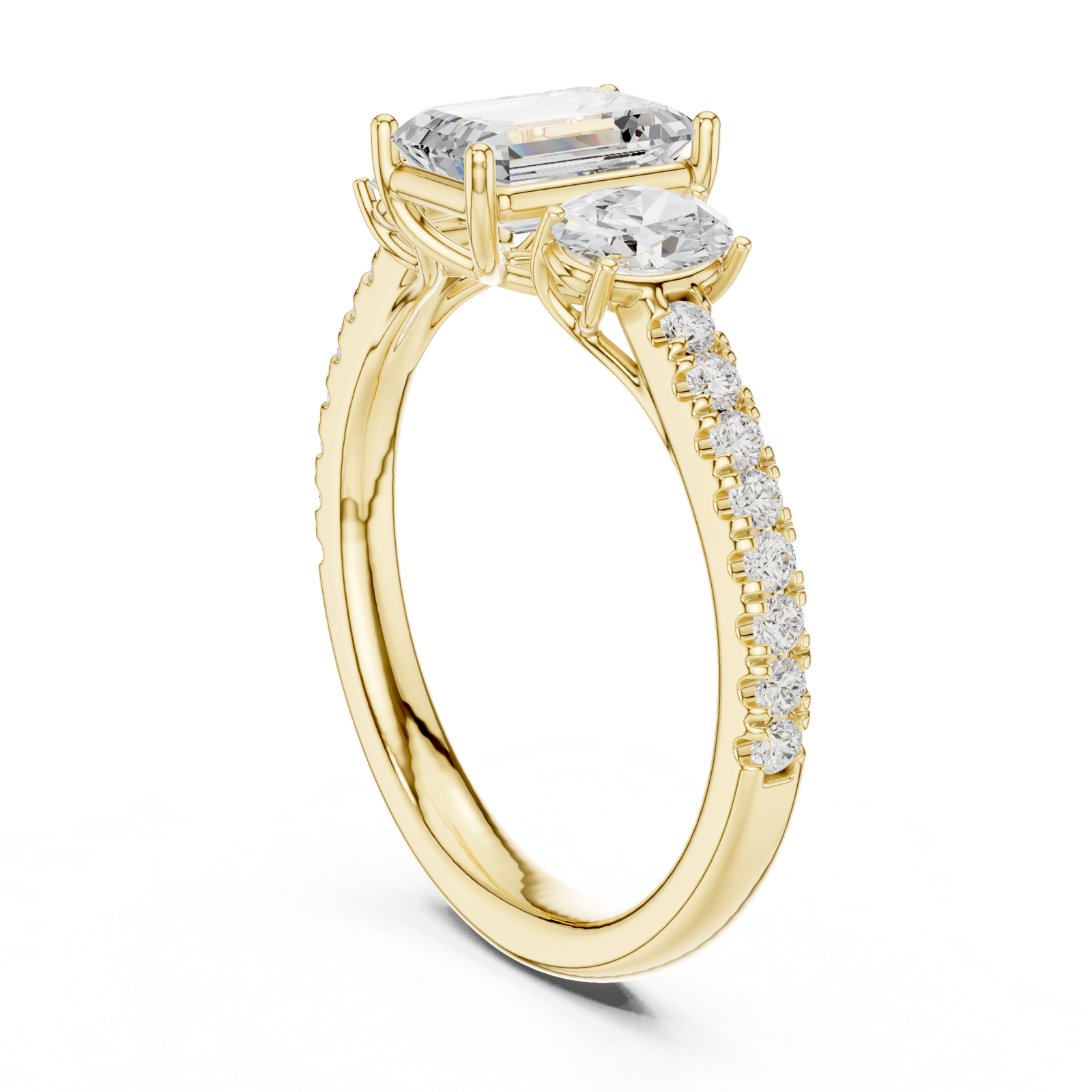 Gold Ring DDLR-706, Yellow Gold, view 1