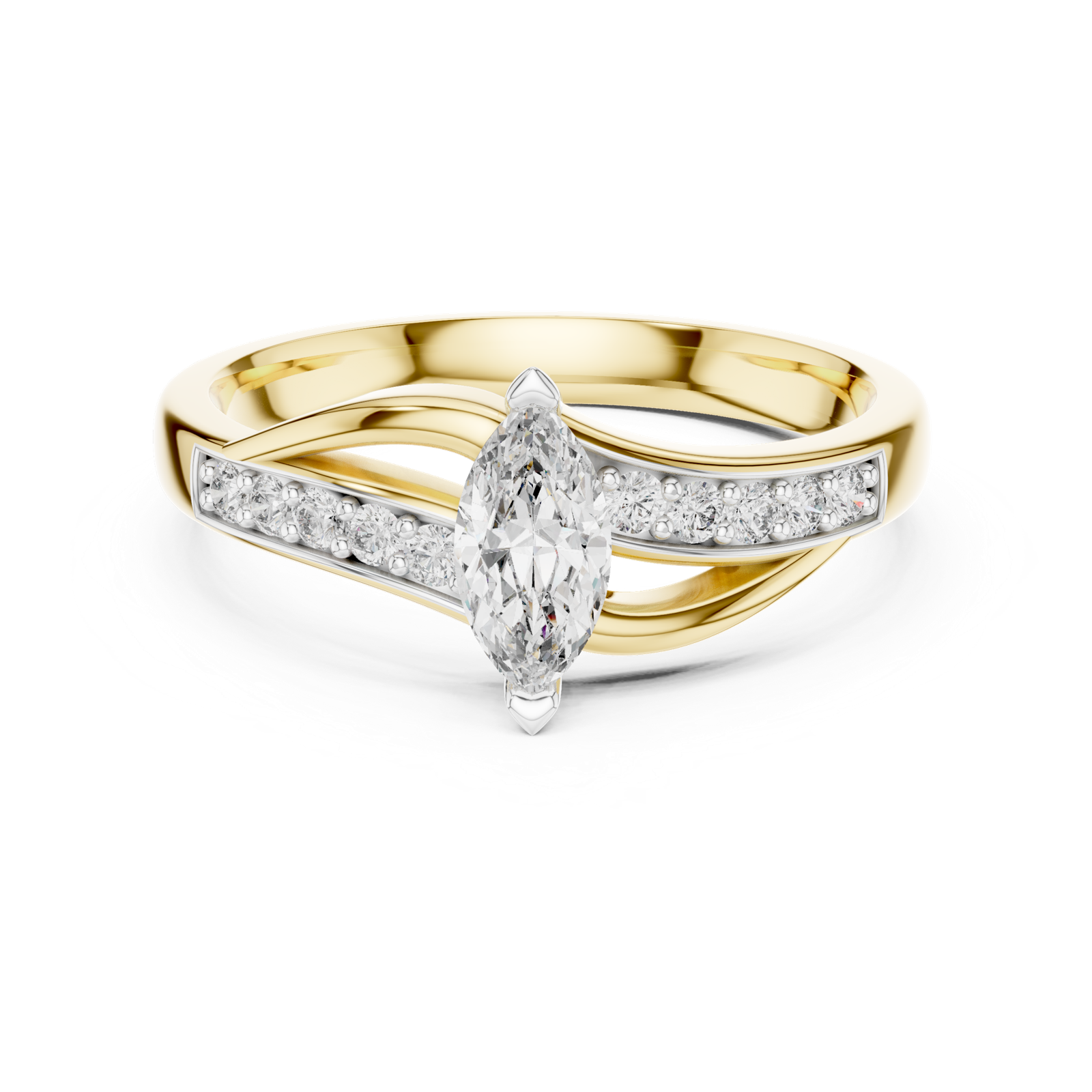 Gold Ring 12-10003@L, Yellow Gold