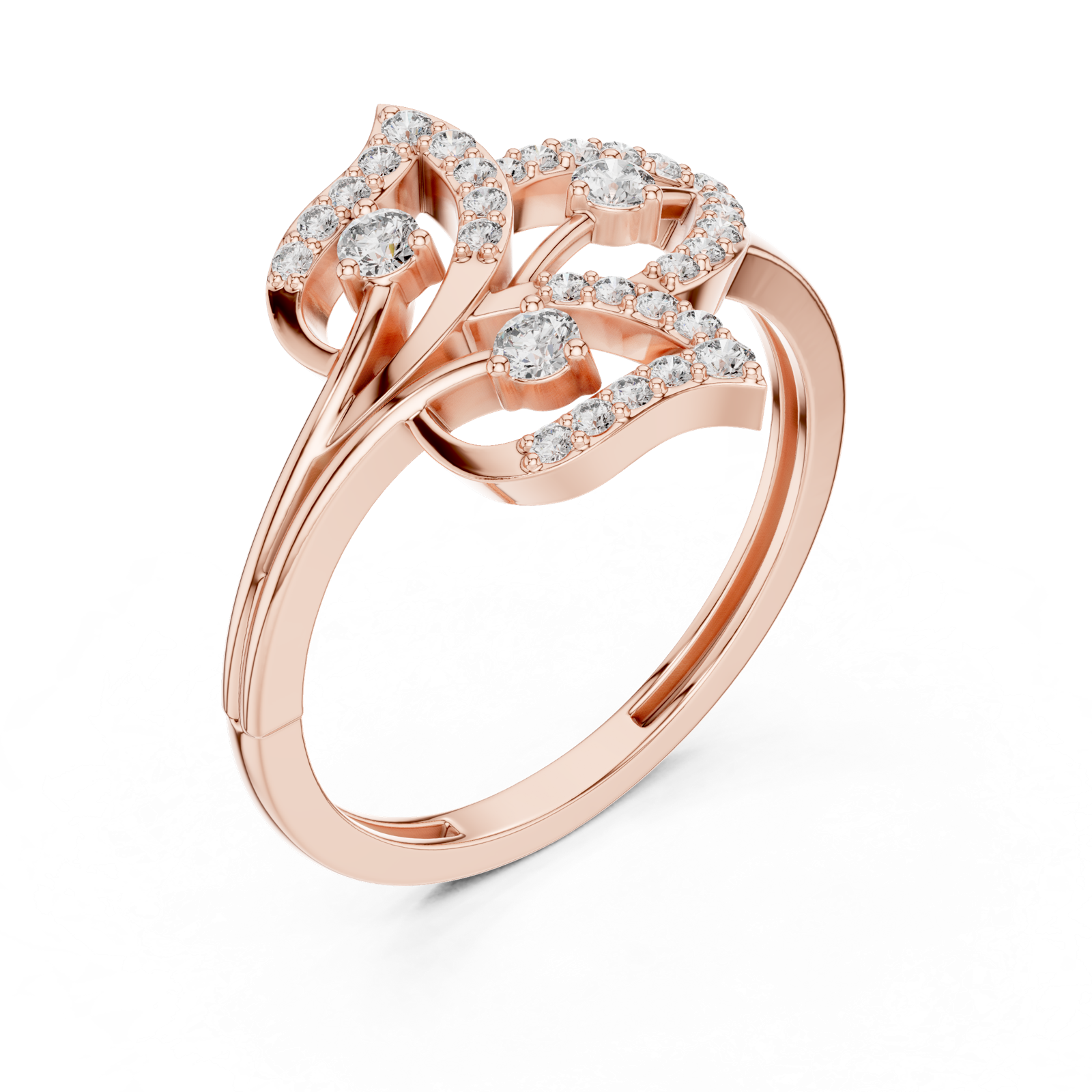 Gold Pendant 9-10070L, Rose Gold, view 2