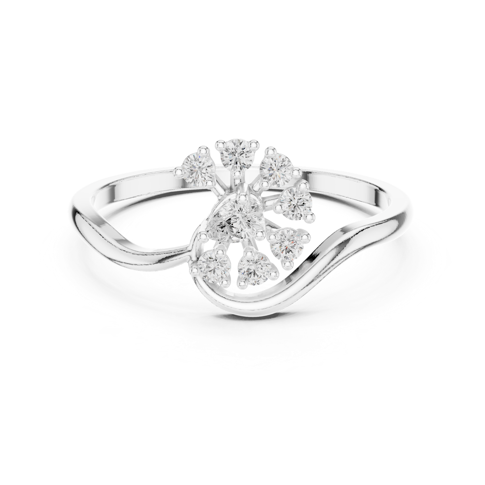Gold Ring HLR-231, White Gold