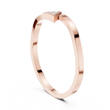 Gold Ring DDLR-720, Rose Gold, view 1