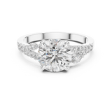 Gold Ring DDLR-015, White Gold, view 4