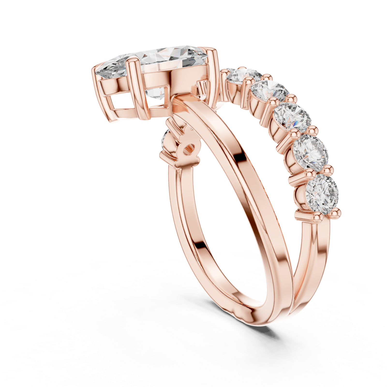 Gold Pendant 9-10015L_27, Rose Gold, view 1
