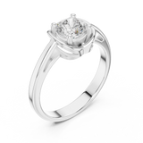 Gold Ring DDLR-503, White Gold, view 2