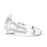 Gold Ring DDLR-350, White Gold, view 3