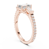 Gold Ring DDLR-1088, Rose Gold, view 1
