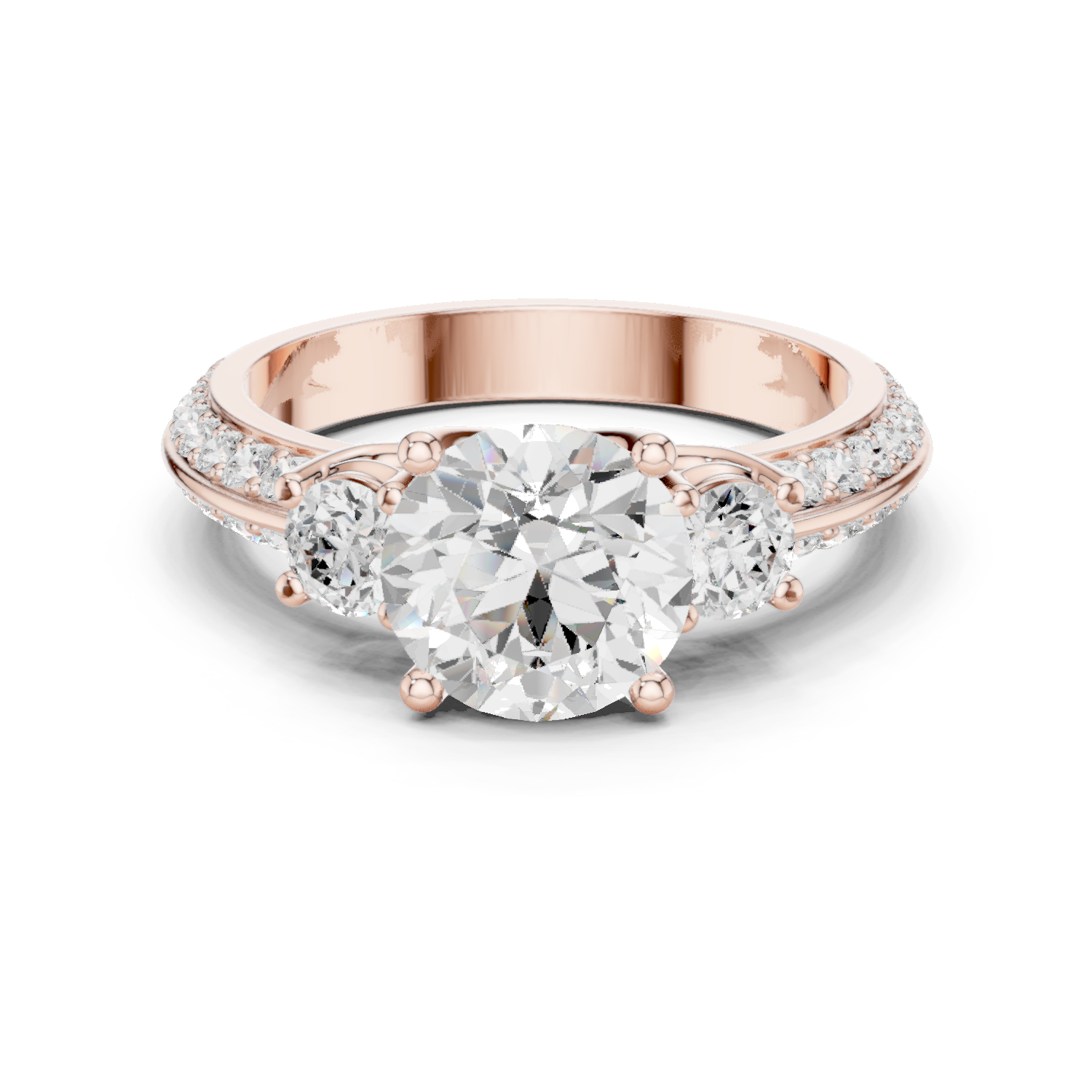 Gold Ring DDLR-267, Rose Gold
