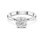 Gold Ring LR-0010, White Gold, view 4
