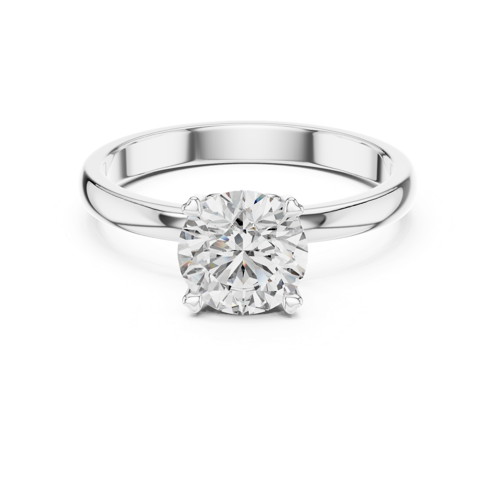 Gold Ring LR-0010, White Gold, view 4
