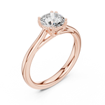 Gold Ring DDLR-549, Rose Gold, view 2