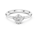 Gold Ring DDLR-541, White Gold, view 4