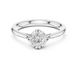 Gold Ring DDLR-541, White Gold, view 4