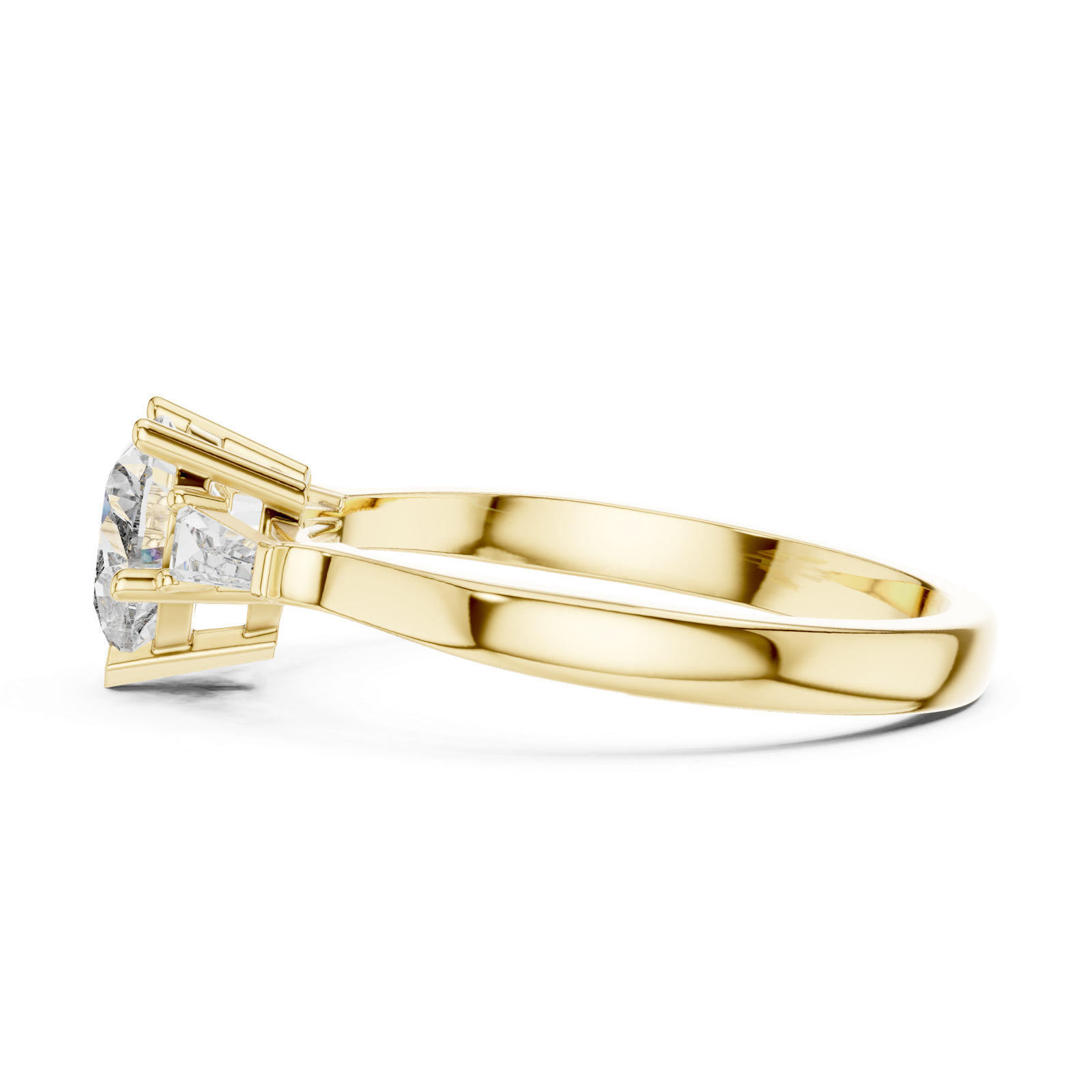 Gold Ring 00001L (34), Yellow Gold, view 3