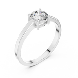 Gold Ring ALR-28, White Gold, view 2