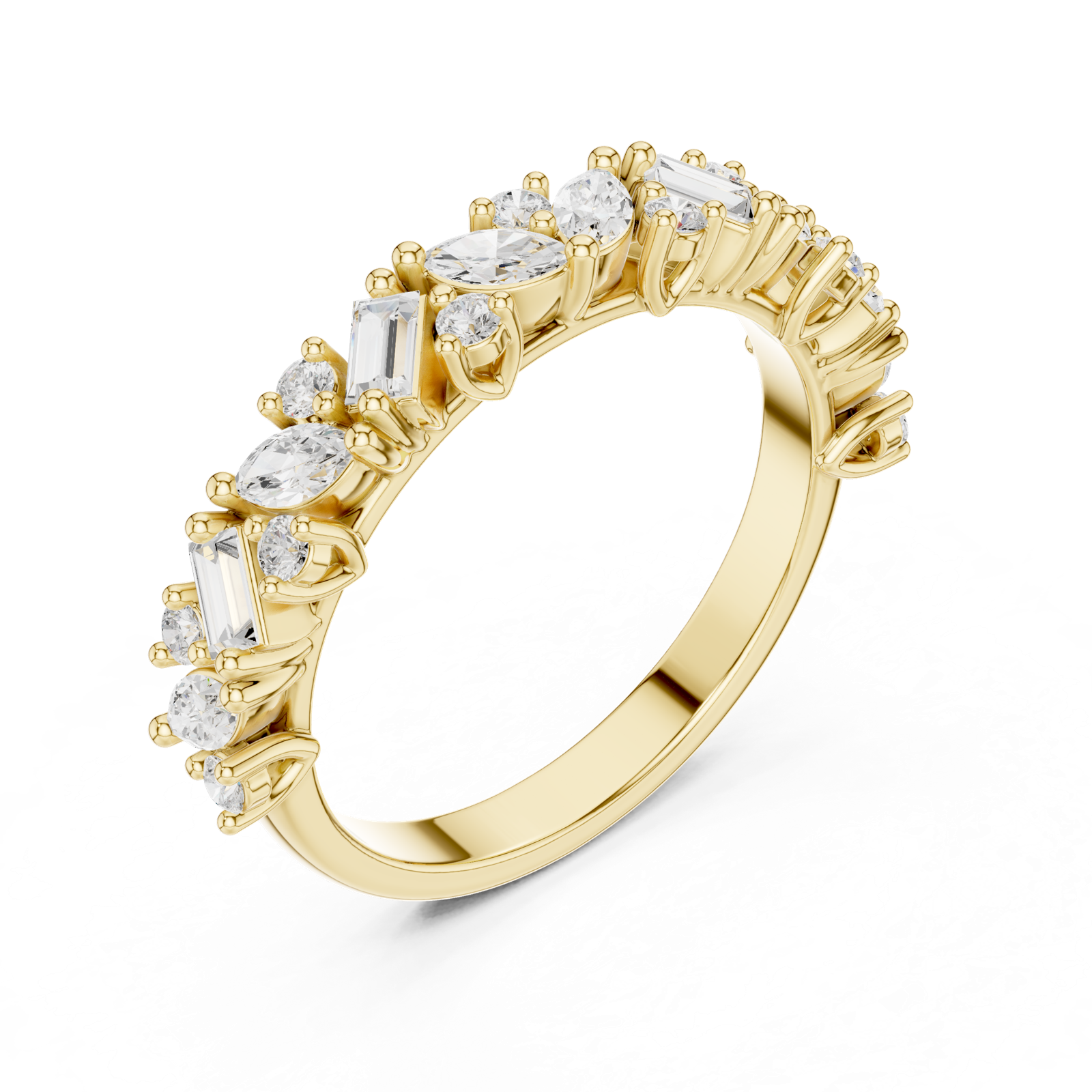 Gold Ring DDLR-318, Yellow Gold, view 2