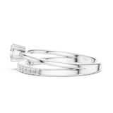 Gold Ring DDLR-832, White Gold, view 3
