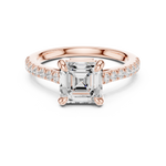 Gold Ring DDLR-874, Rose Gold, view 4