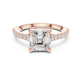 Gold Ring DDLR-874, Rose Gold, view 4