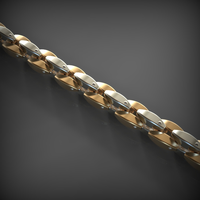 14K Solid Gold Men's Chain Necklace, Yellow Gold