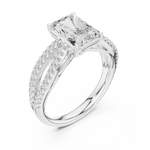 Gold Ring DDLR-733, White Gold, view 2