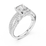 Gold Ring DDLR-733, White Gold, view 2