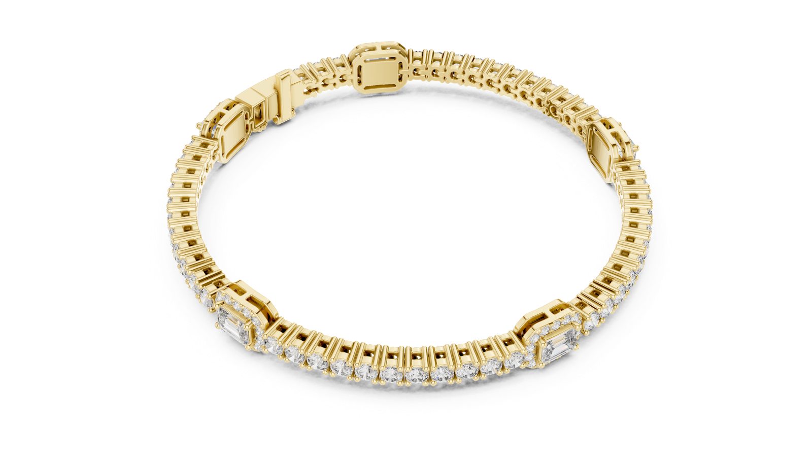 Gold Bracelet GLBR-0024, Yellow Gold, view 2