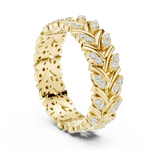 Gold Ring R35, Yellow Gold, view 1
