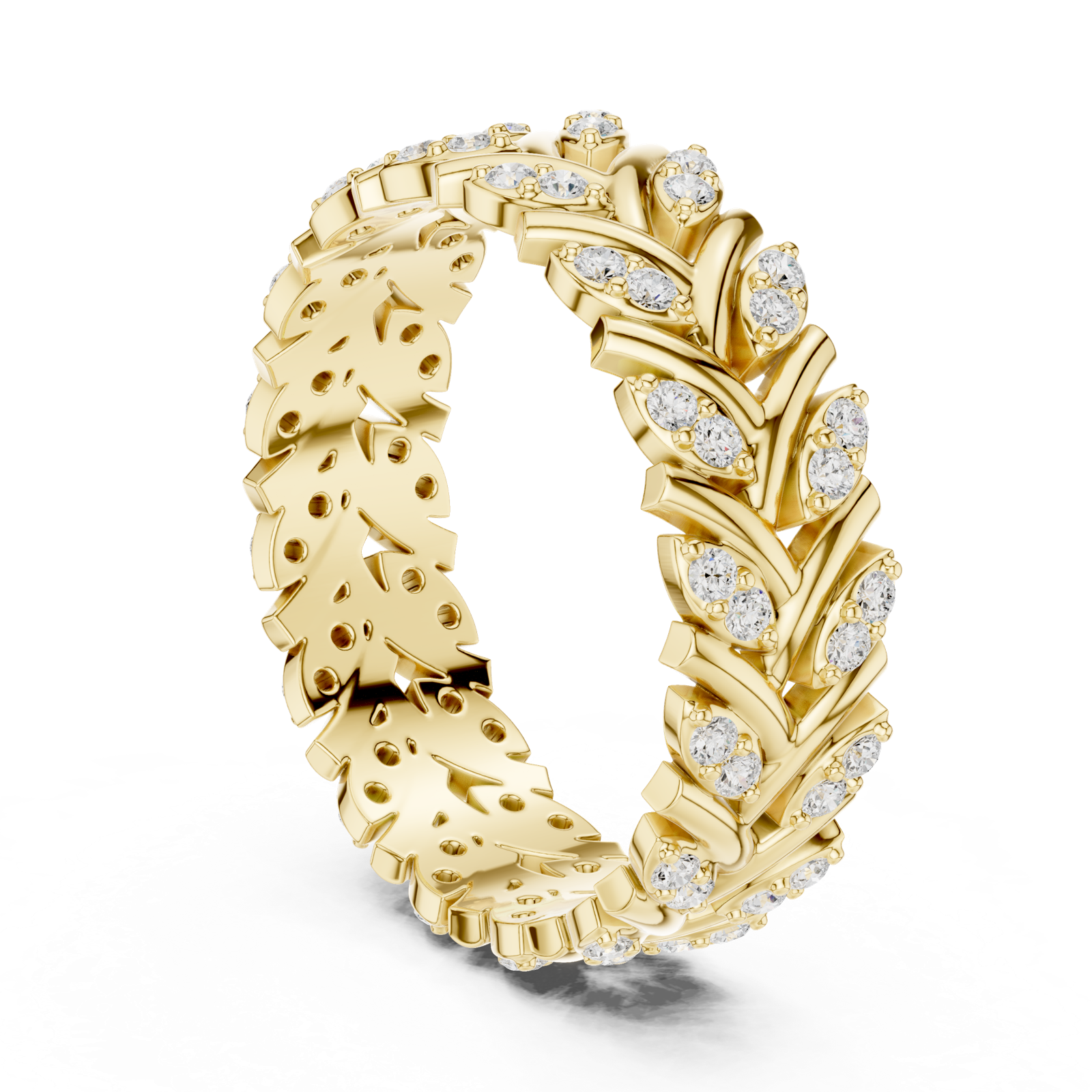 Gold Ring R35, Yellow Gold, view 1