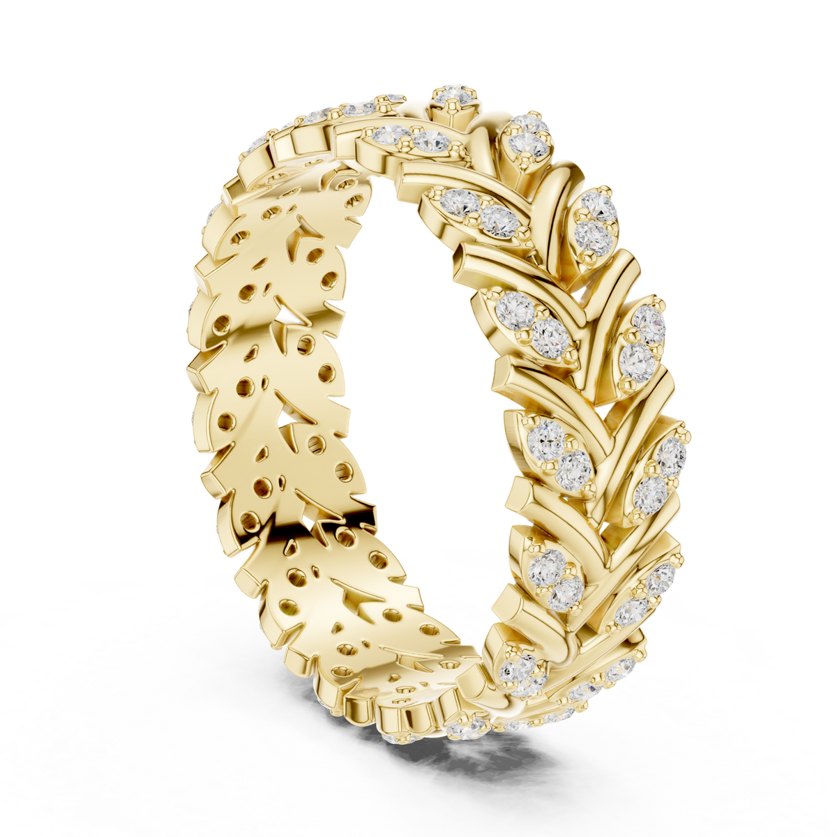 Gold Ring R35, Yellow Gold, view 1