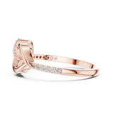 Gold Ring LR-01 (54), Rose Gold, view 3